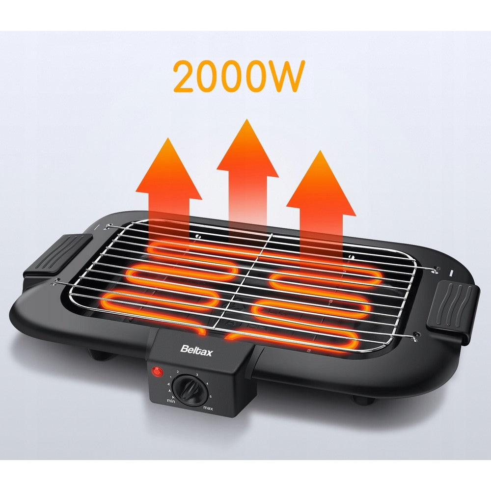 #Grelhador BBQ 3620 |36 x 21 cm|2000W- Beltax