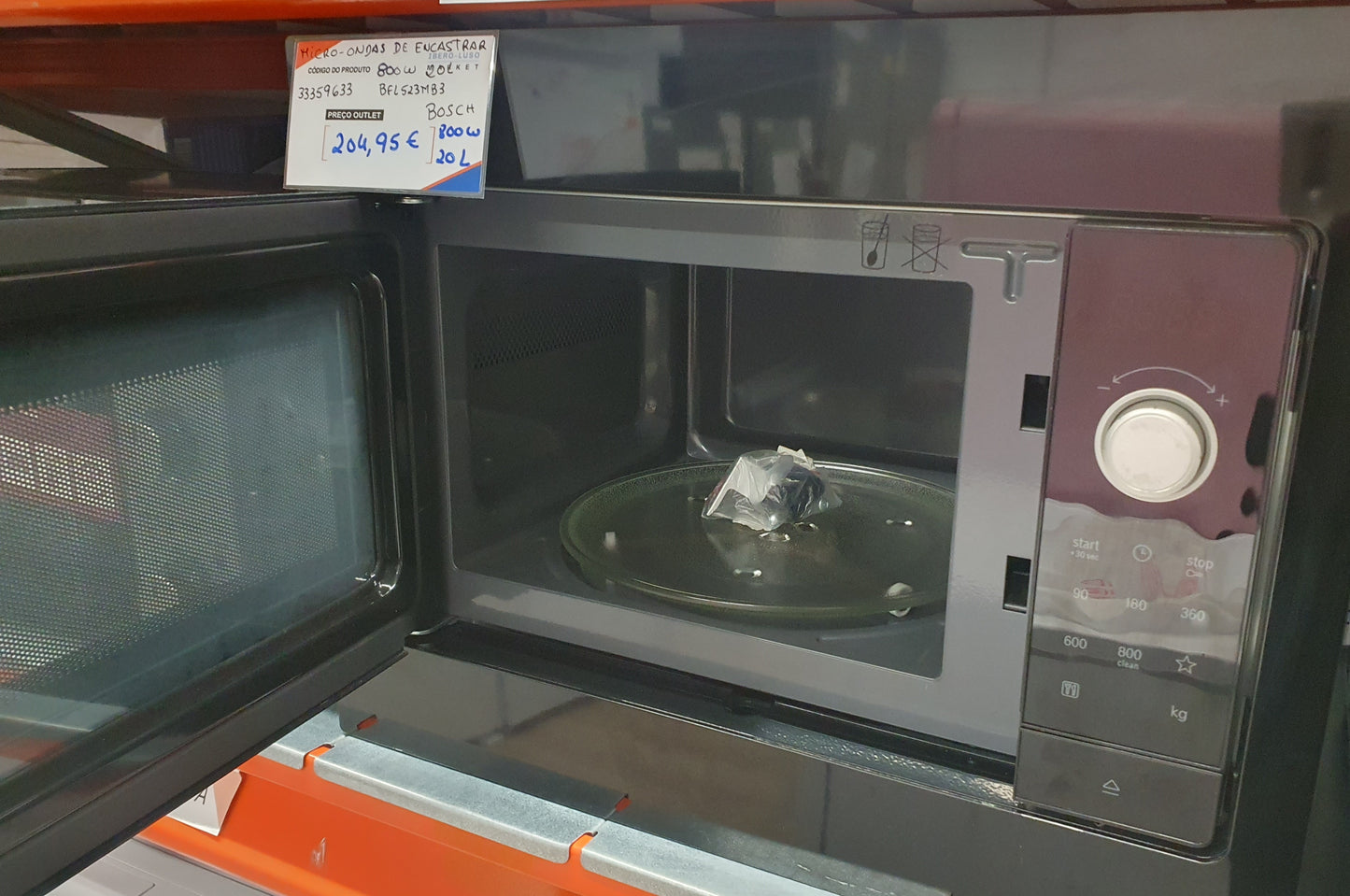 Micro-Ondas de Encastrar BFL523MB3/ 800W /20L- Bosch