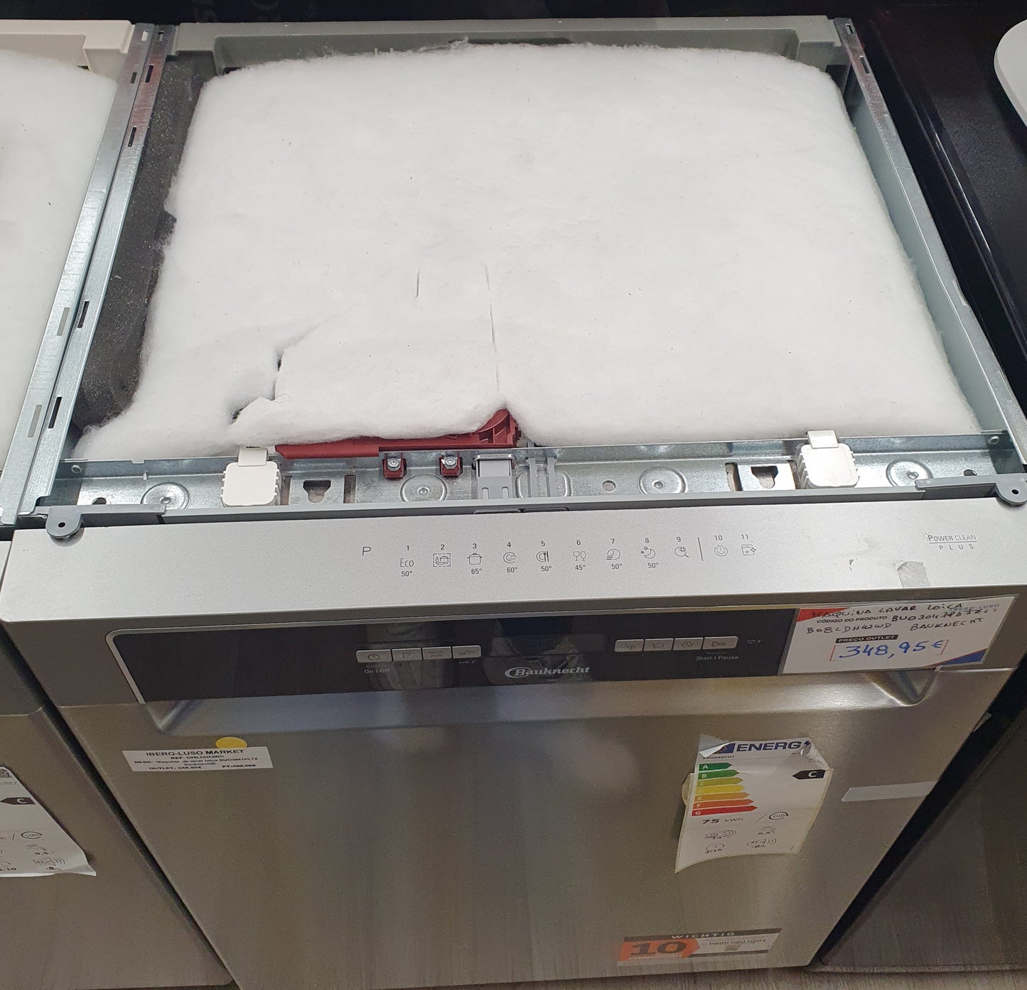 Máquina de Lavar Loiça embutir BUO3041PLTX - Bauknecht