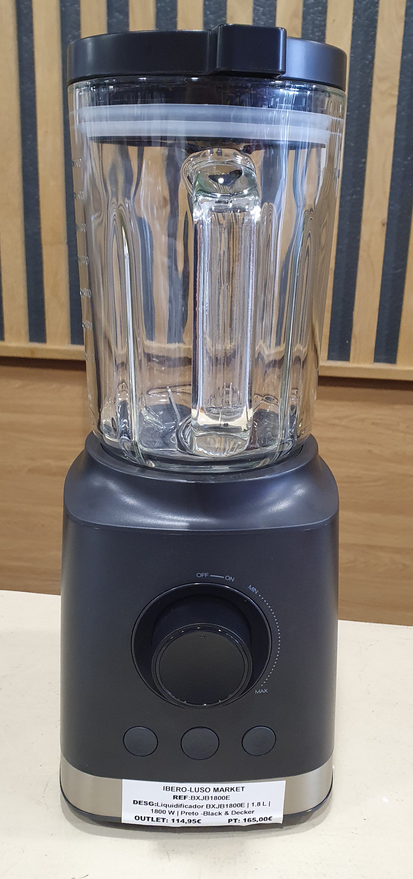 Liquidificador BXJB1800E | 1.8 L | 1800 W | Preto -Black & Decker