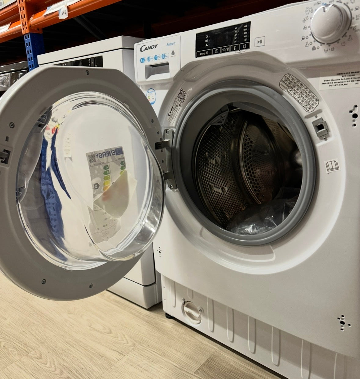 Máquina de Lavar e Secar Roupa CBD 485D1E/1-S |Encastre |8/5 KG 1400 RPM - CANDY