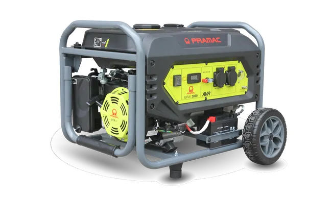 Gerador  monofásico com motor a  gasolina EPW3000-PRAMAC