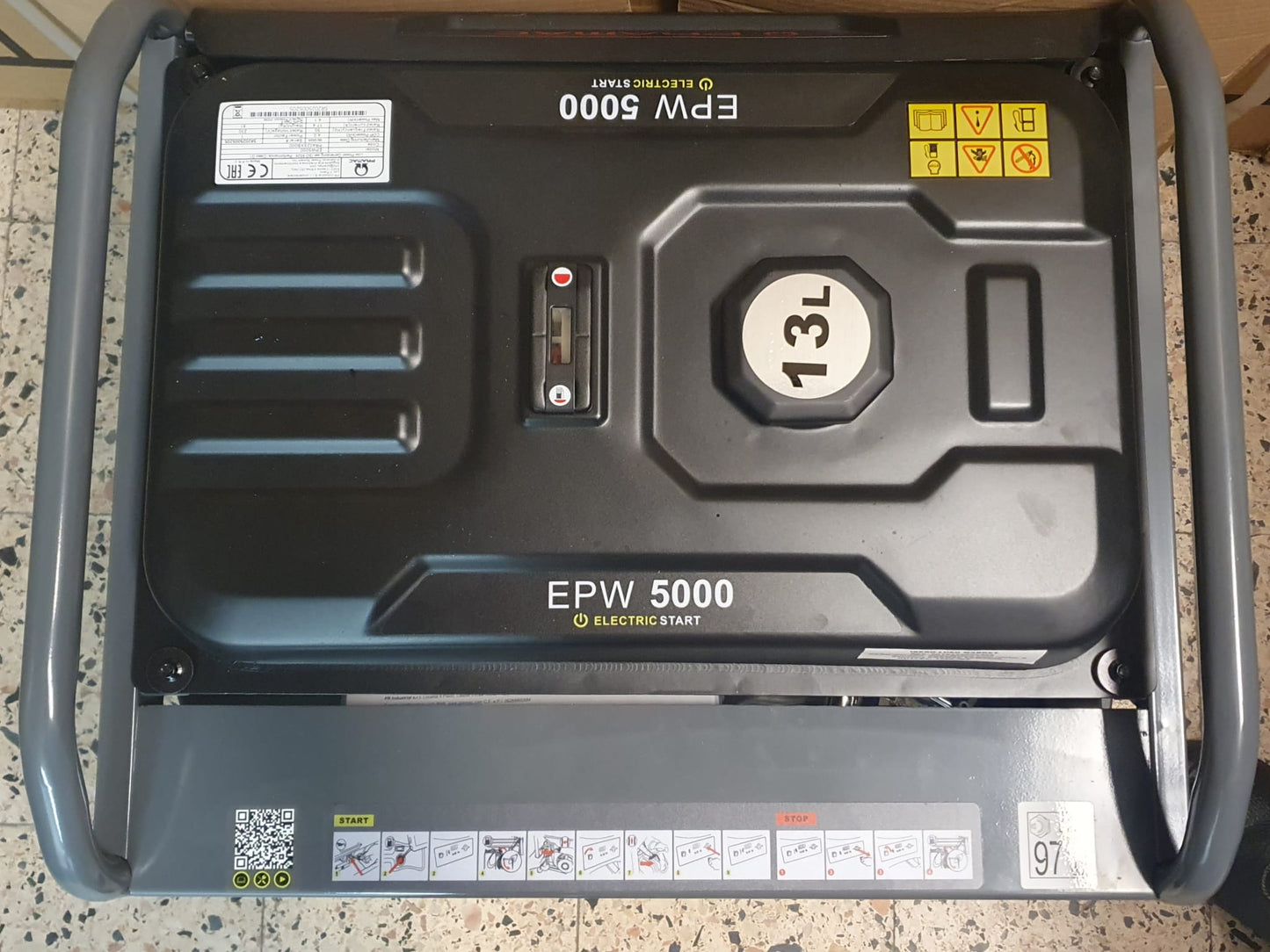 Gerador monofásico com motor a  gasolina | EPW5000 -PRAMAC