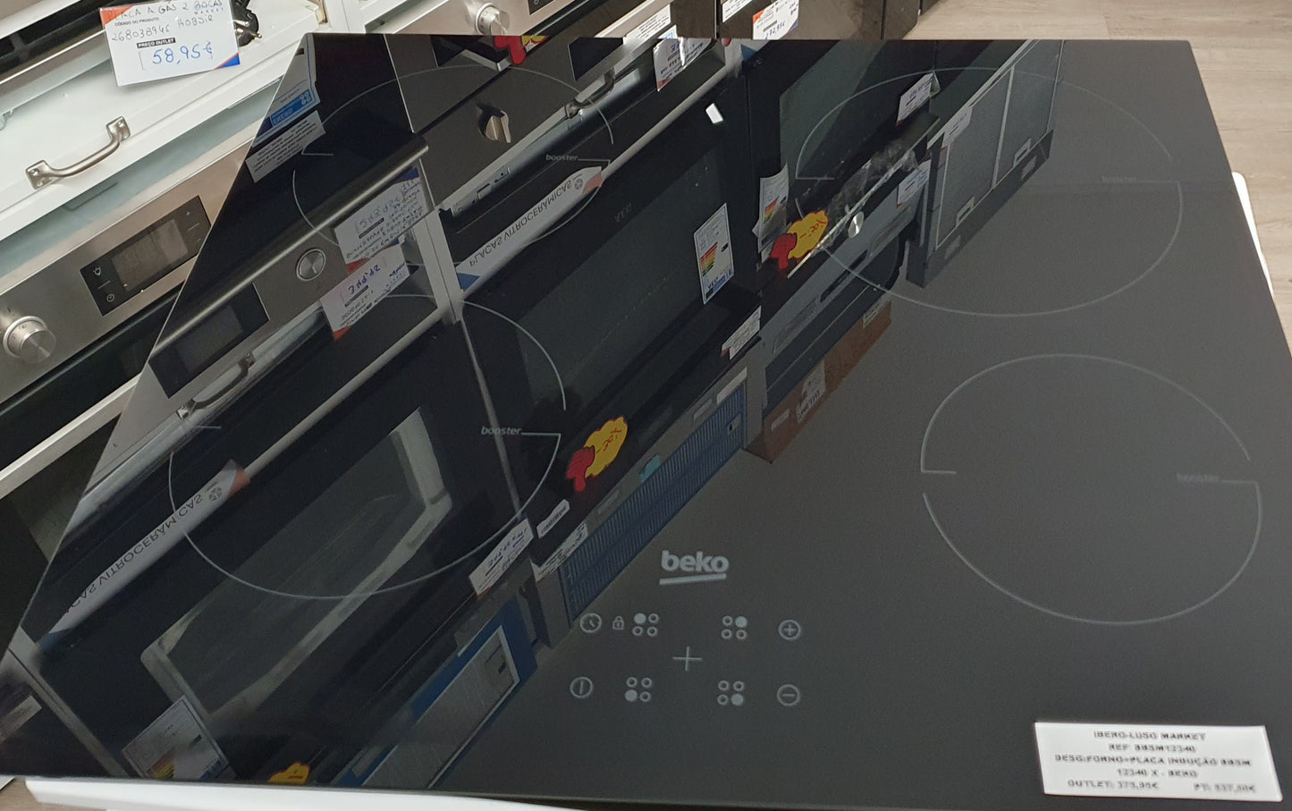 FORNO + PLACA INDUÇÃO BBSM 12340 X - 72L - BEKO