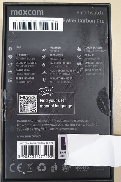 Smartwatch FW56 Carbono Pro - Maxcom