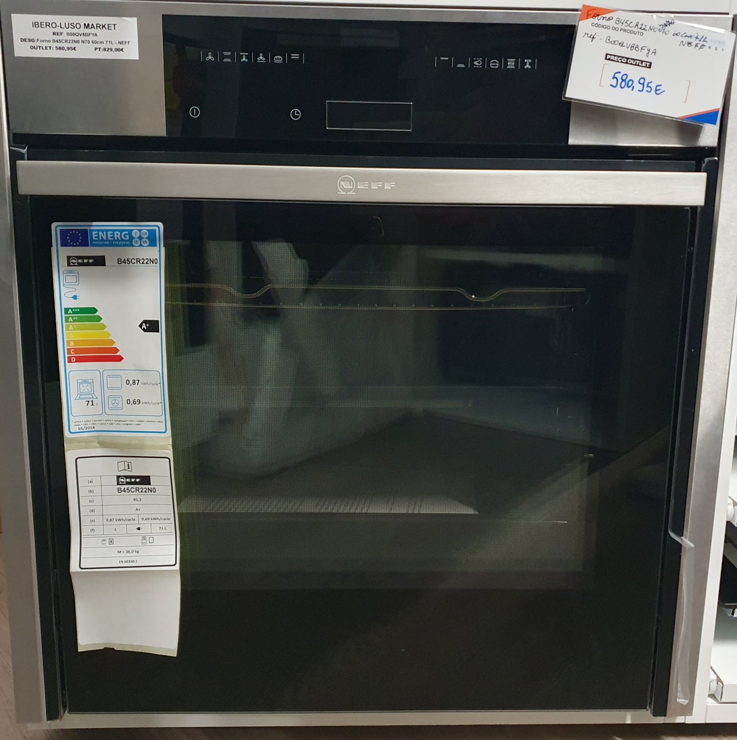 Forno B45CR22N0 N70 60cm 71L - NEFF