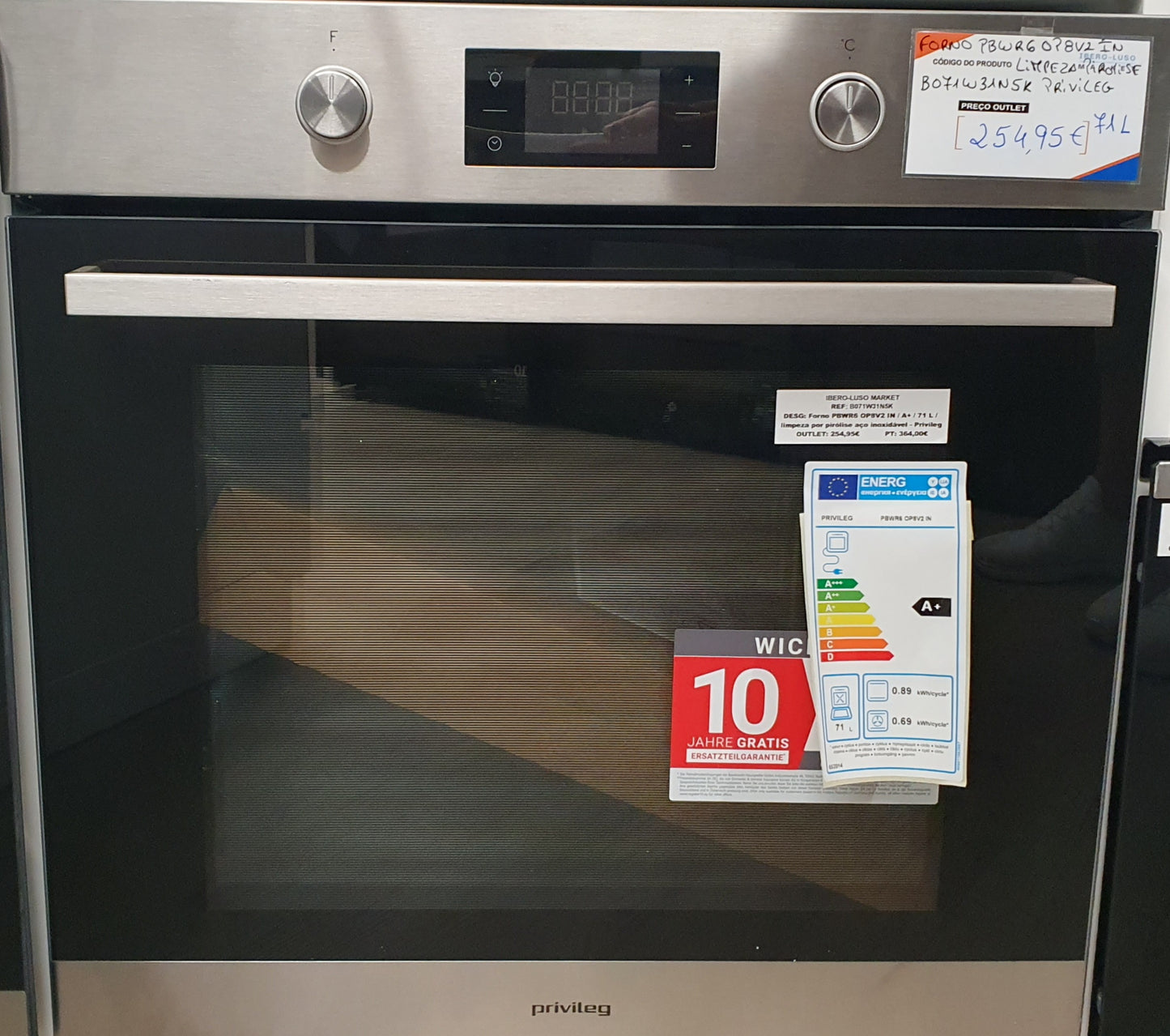 Forno PBWR6 OP8V2 IN  A+ / 71 L - Privileg