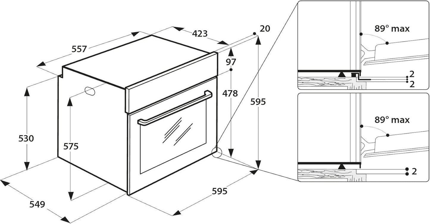 Forno PBWR6 OP8V2 IN  A+ / 71 L - Privileg