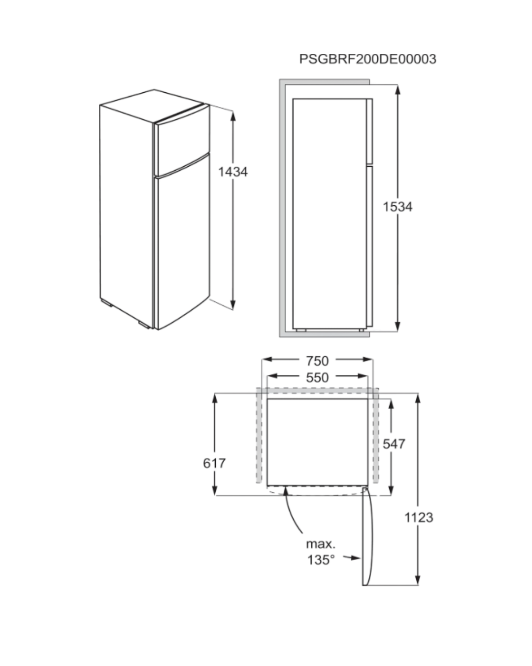 Frigorífico Combinado RDB424E1AW - AEG