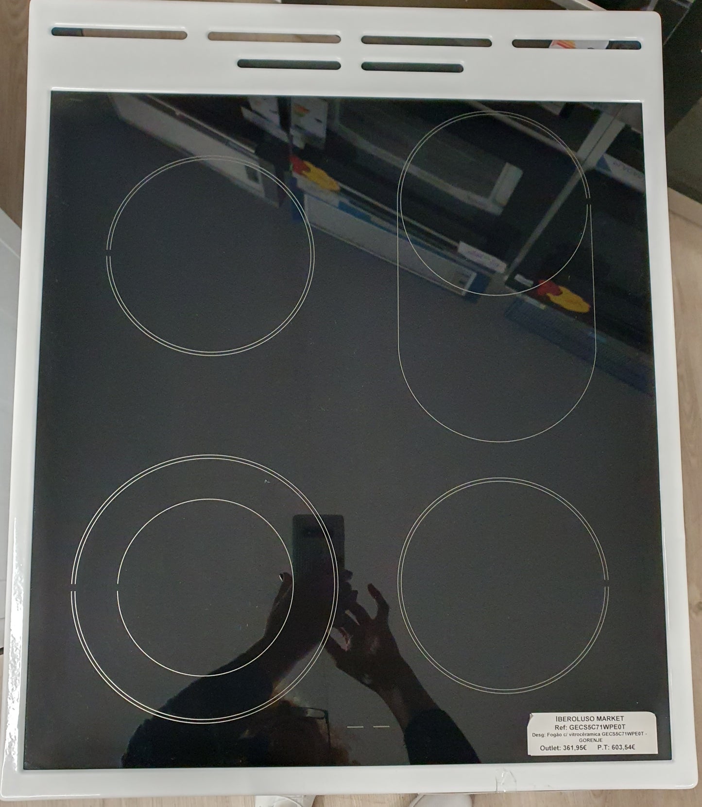 Fogão c/ vitrocerâmica GECS5C71WPEOT - GORENJE