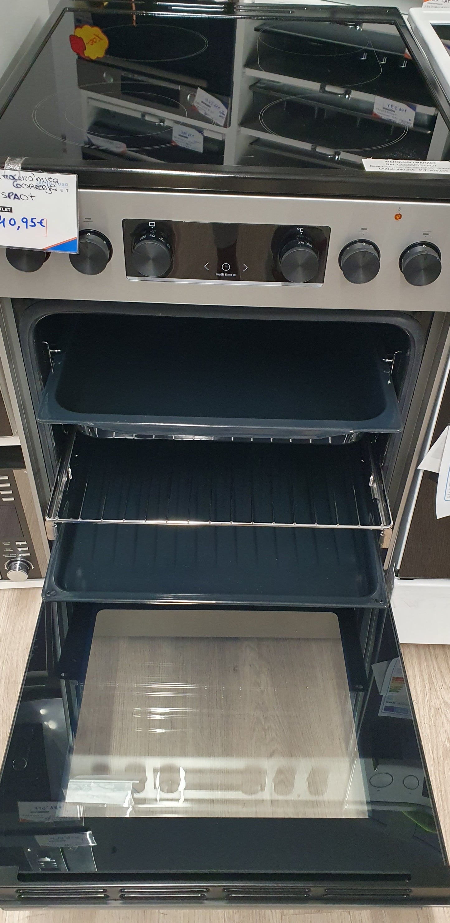 Fogão c/ vitrocêramica GECS5C7SPAOT - GORENJE