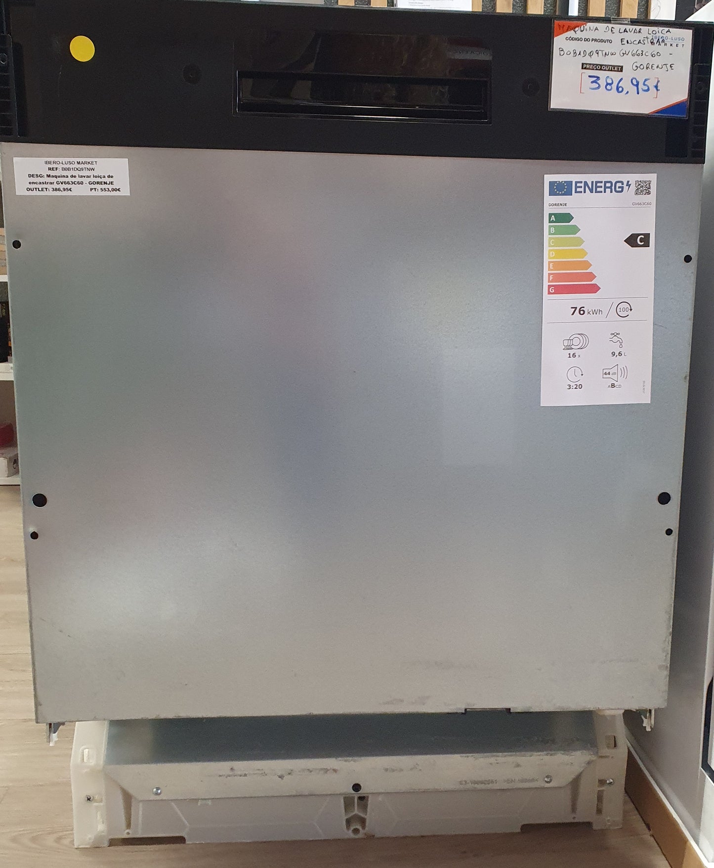 Máquina de Lavar Loiça de encastrar GV663C60 - GORENJE