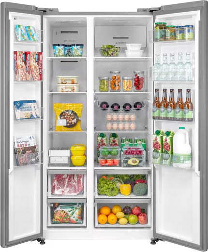 Frigorífico Americano  HSBS17590AI |592 litros|No Frost |91 x 179,3 x 69,8 cm (L/A/P) |Inox  - HANSEATIC