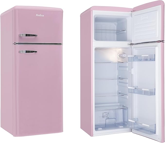 Frigorifico c/ congelador - KGC 15636 P - Rosa Cupcake  - Amica