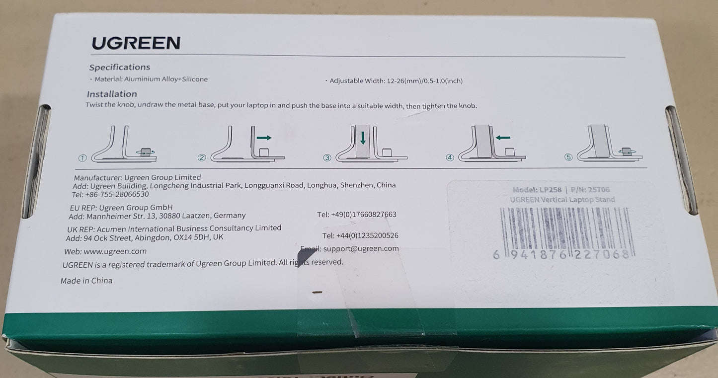 Suporte Vertical de Alumínio LP258 - UGREEN