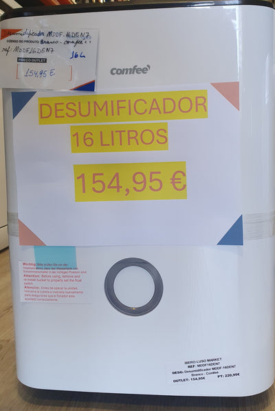 Desumidificador MDDF-16DEN7,16 l/24h Branco - Comfee