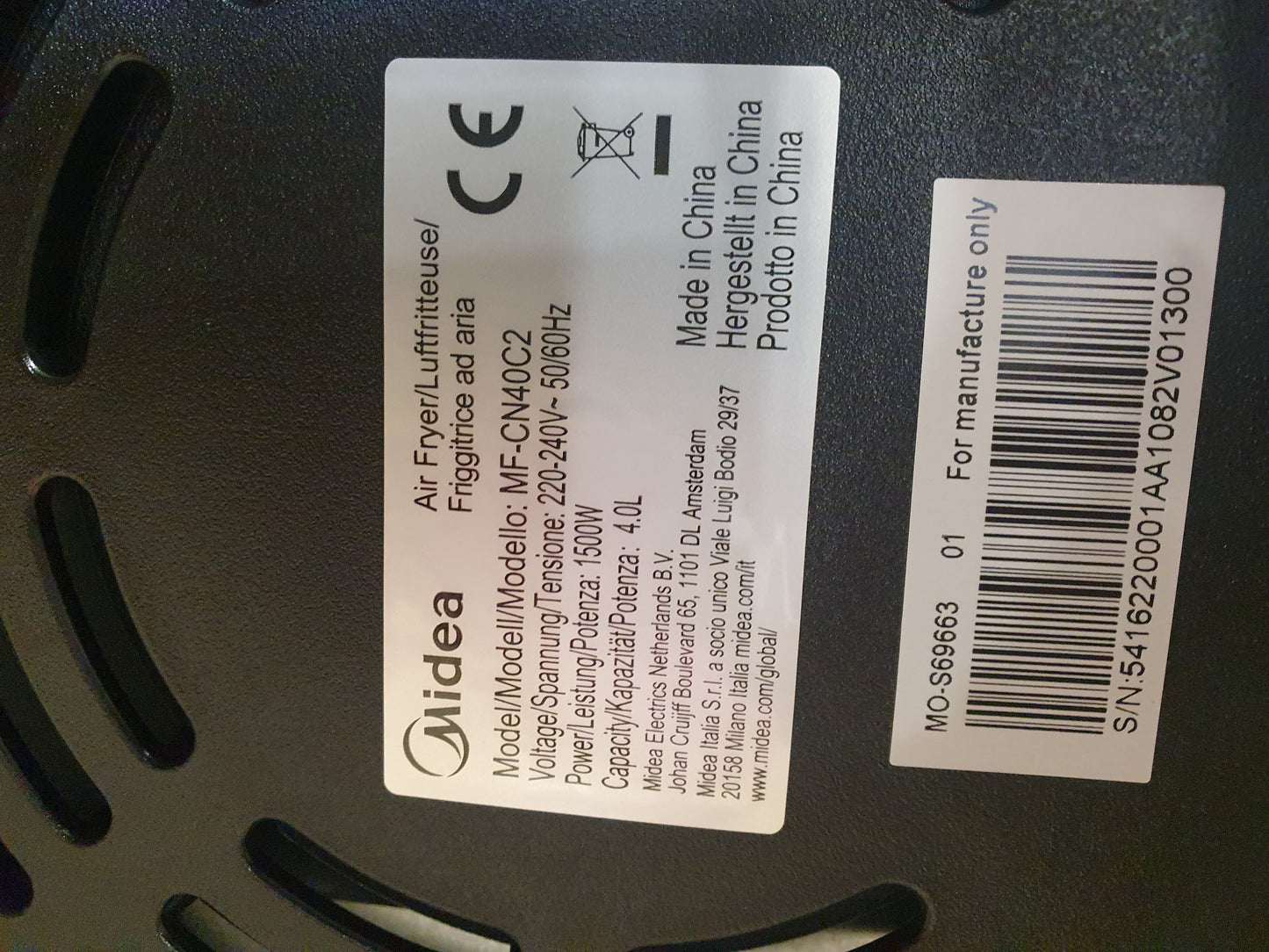 Airfryer MFCN40C2/ 4L- MIDEA