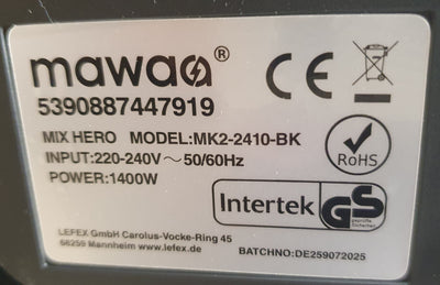 MixMaster MK2-2410-BK /1400W-MAWAA