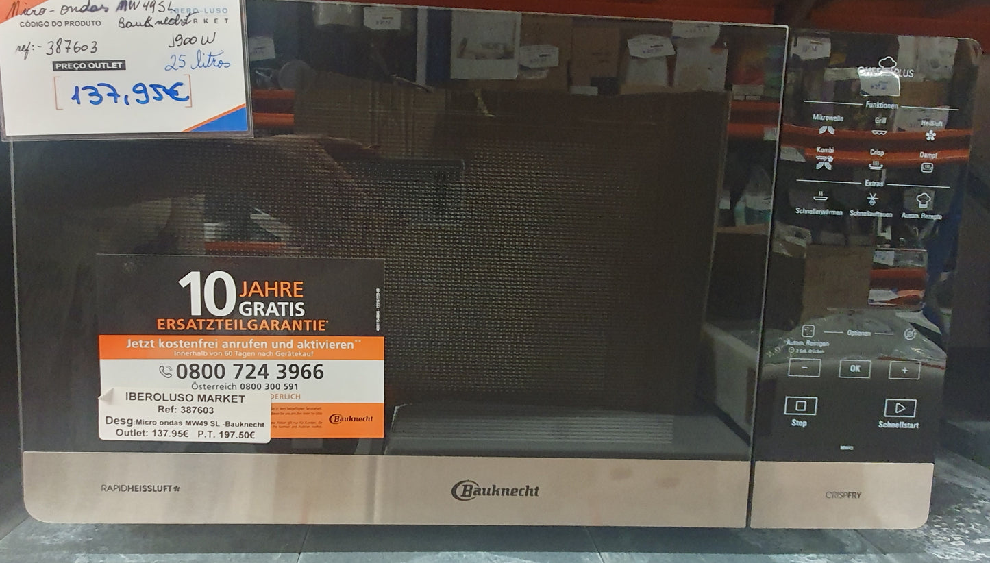 Micro-ondas 800W 25L MW49 SL - Bauknecht