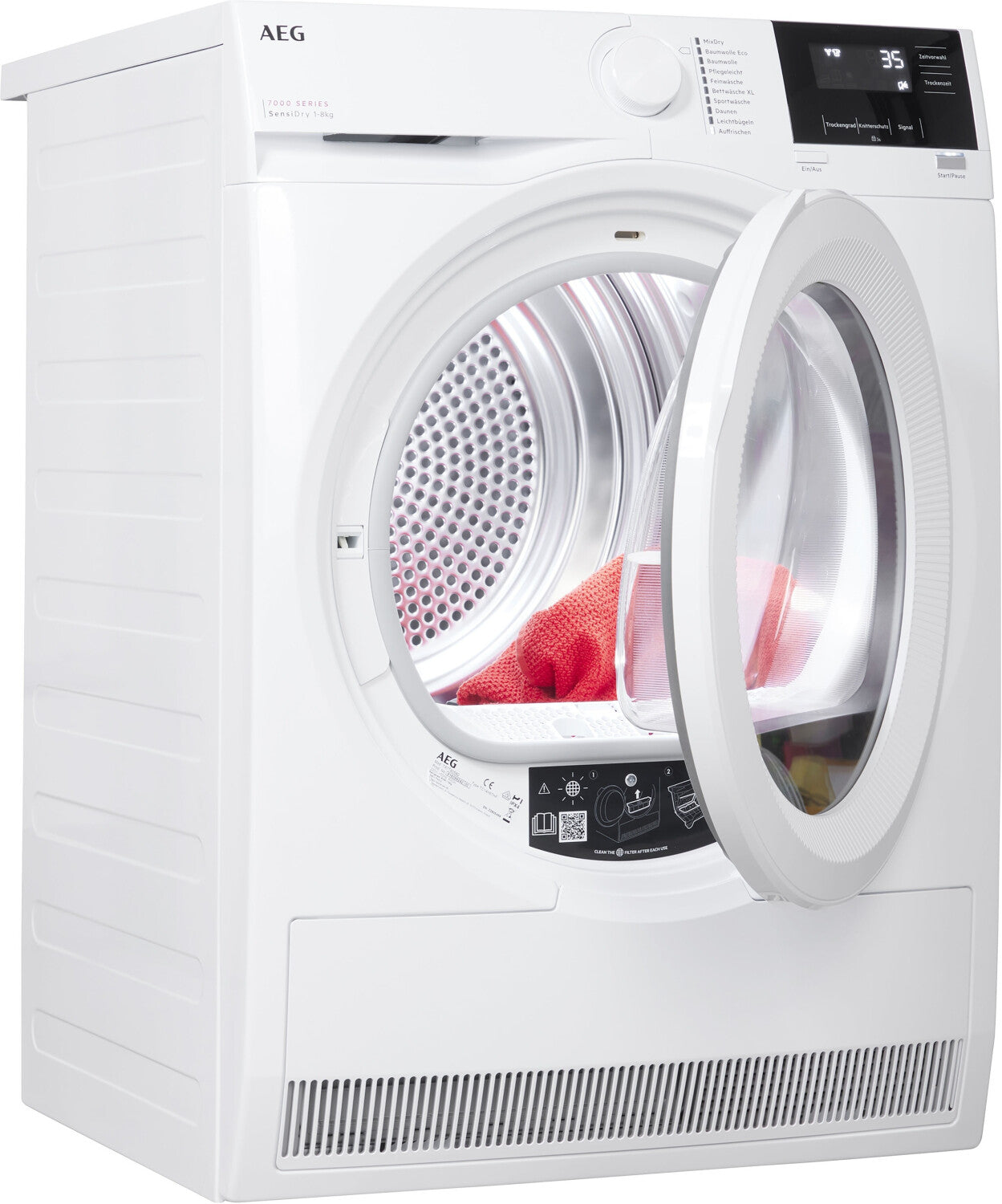 Máquina de Secar Roupa - TR 7 T 60580 8KG BOMBA CALOR - AEG