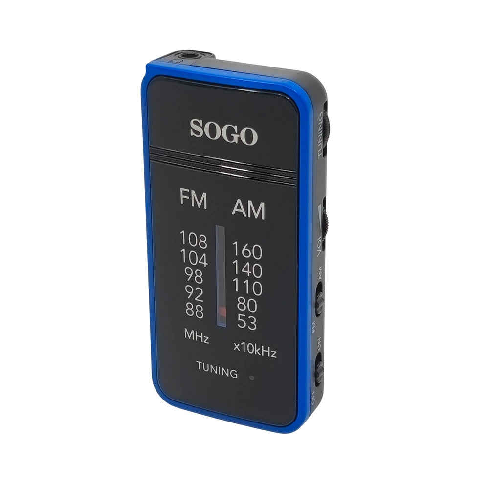 #Rádio de bolso RAD-SS-8865|a pilhas (2x AA não incluídas)s | 8 x 4 x 2 cm- Sogo