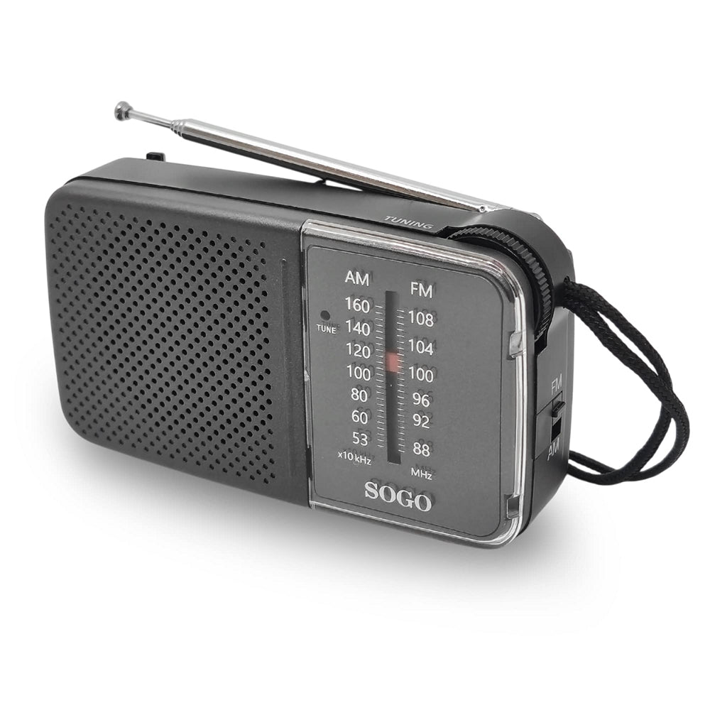 #Rádio de bolso  RAD-SS-8845  a pilhas (2x AA não incluidas) - Sogo