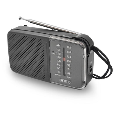 #Rádio de bolso  RAD-SS-8845  a pilhas (2x AA não incluidas) - Sogo