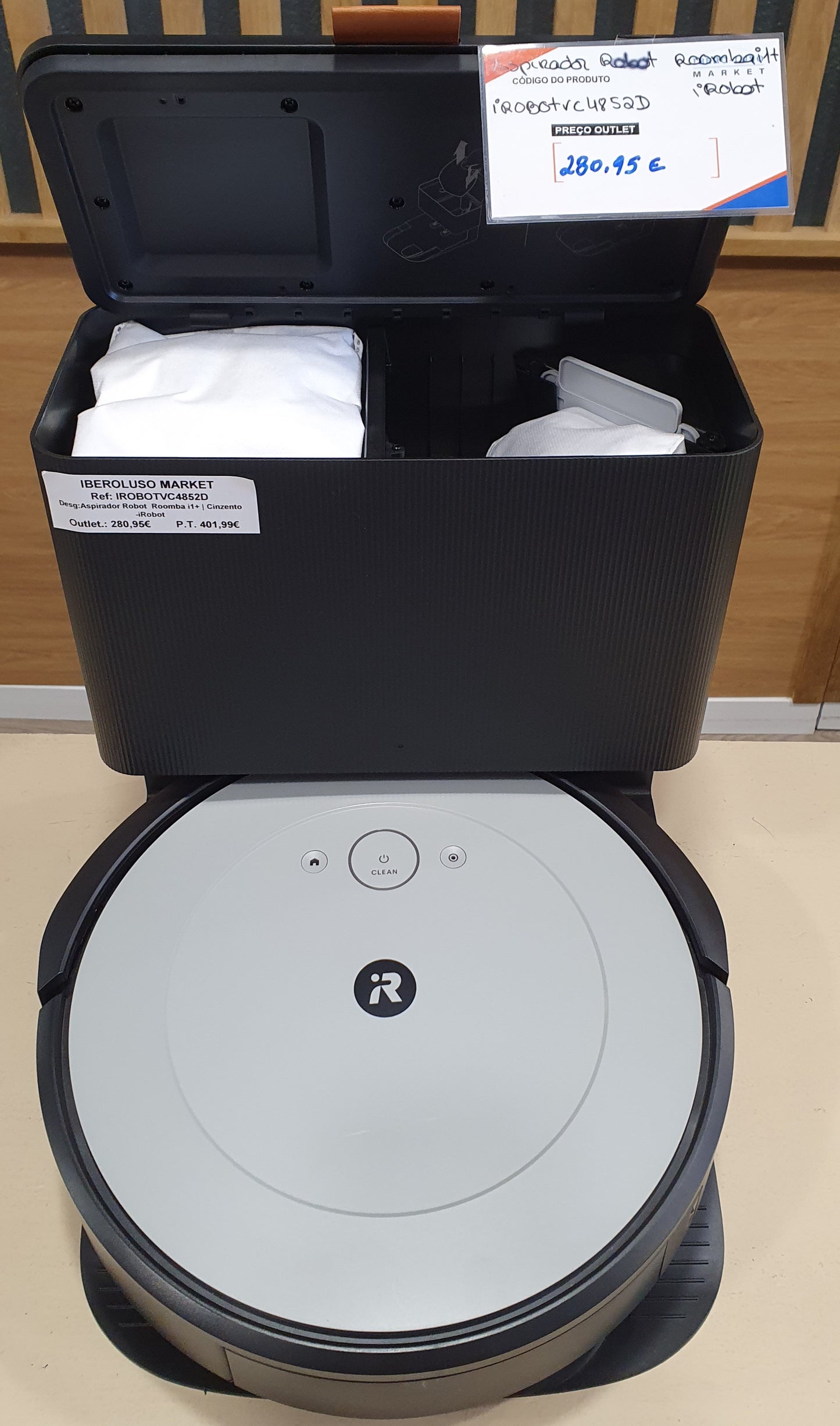 Aspirador Robot  Roomba i1+ | Cinzento - iRobot