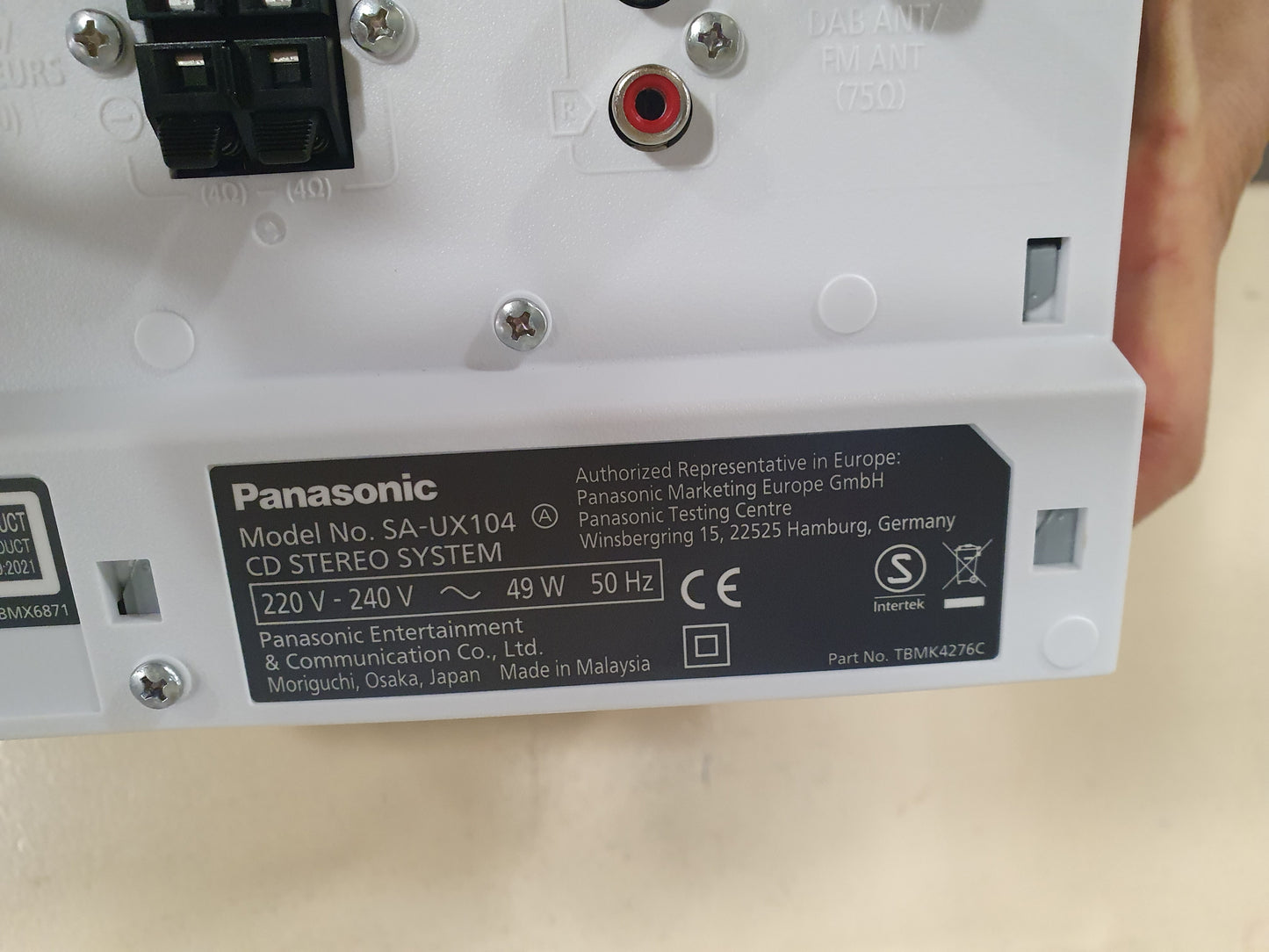 Aparelhagem de Som SC-Ux104EG Branco -  Panasonic