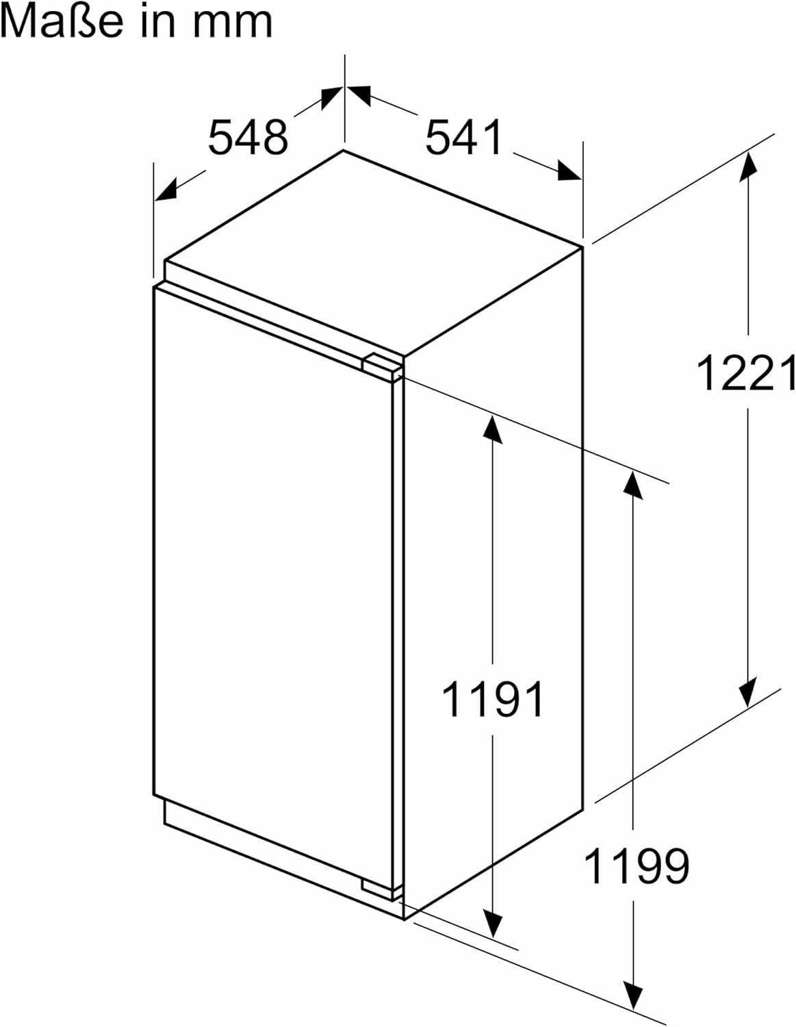 Frigorífico com Congelador Encastre - Siemens KI42LVFE0