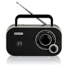 #Rádio  TRA-2235/BK| Funcionamento por pilhas (4x LR6) ou corrente|Preto - Roadstar