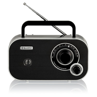 #Rádio  TRA-2235/BK| Funcionamento por pilhas (4x LR6) ou corrente|Preto - Roadstar