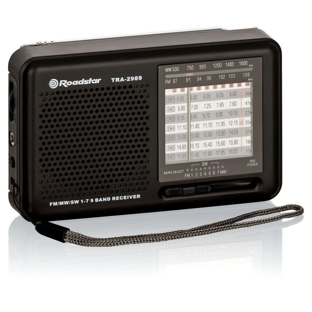 #Rádio  TRA-2989 |Funcionamento por pilhas (2x AA) - Roadstar