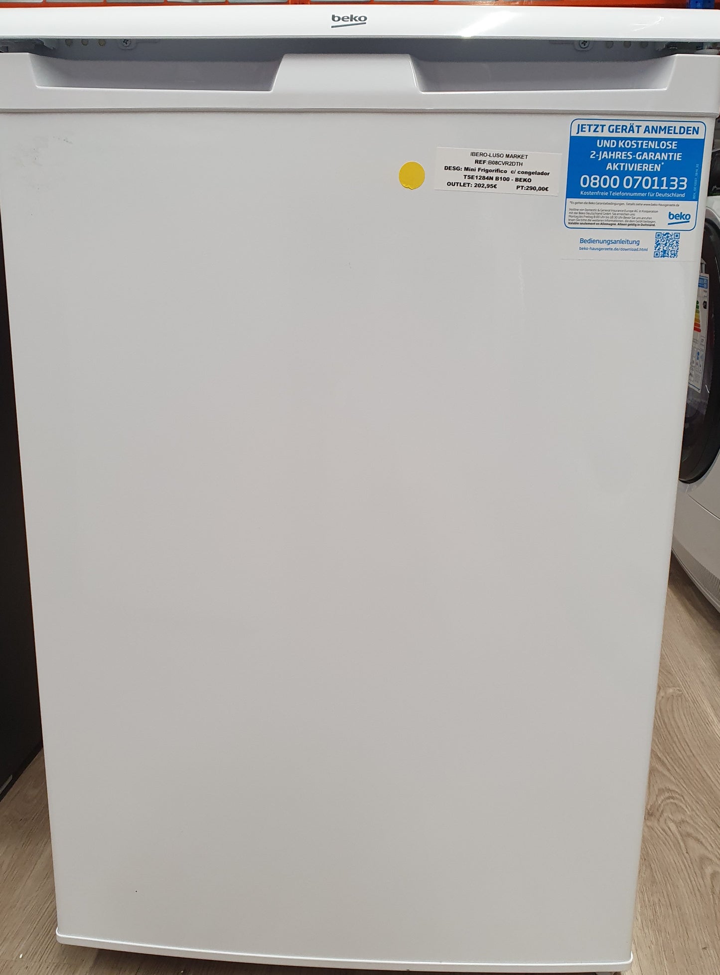 Mini Frigorífico com congelador TSE1284N B100 - BEKO