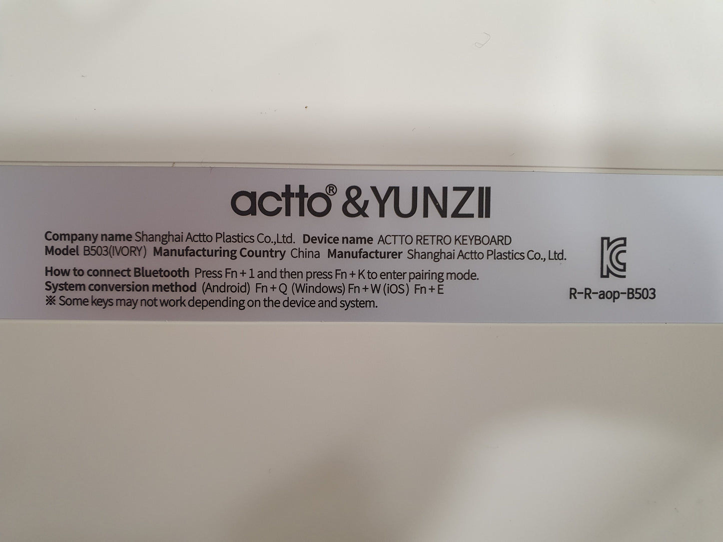 Teclado Vintage B503 - YUNZII