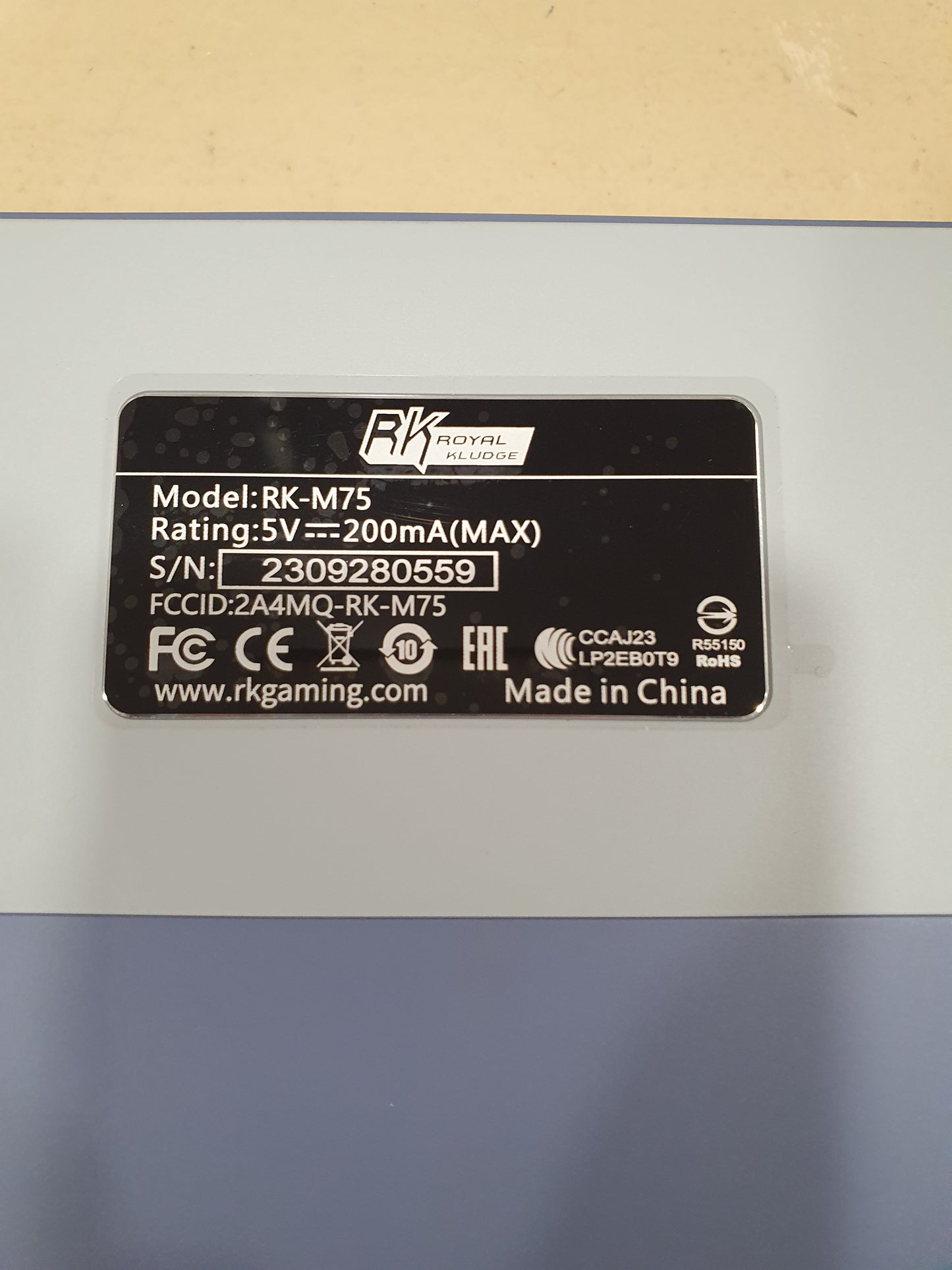 Teclado wireless RK-M75 - RK ROYAL KLUDGE