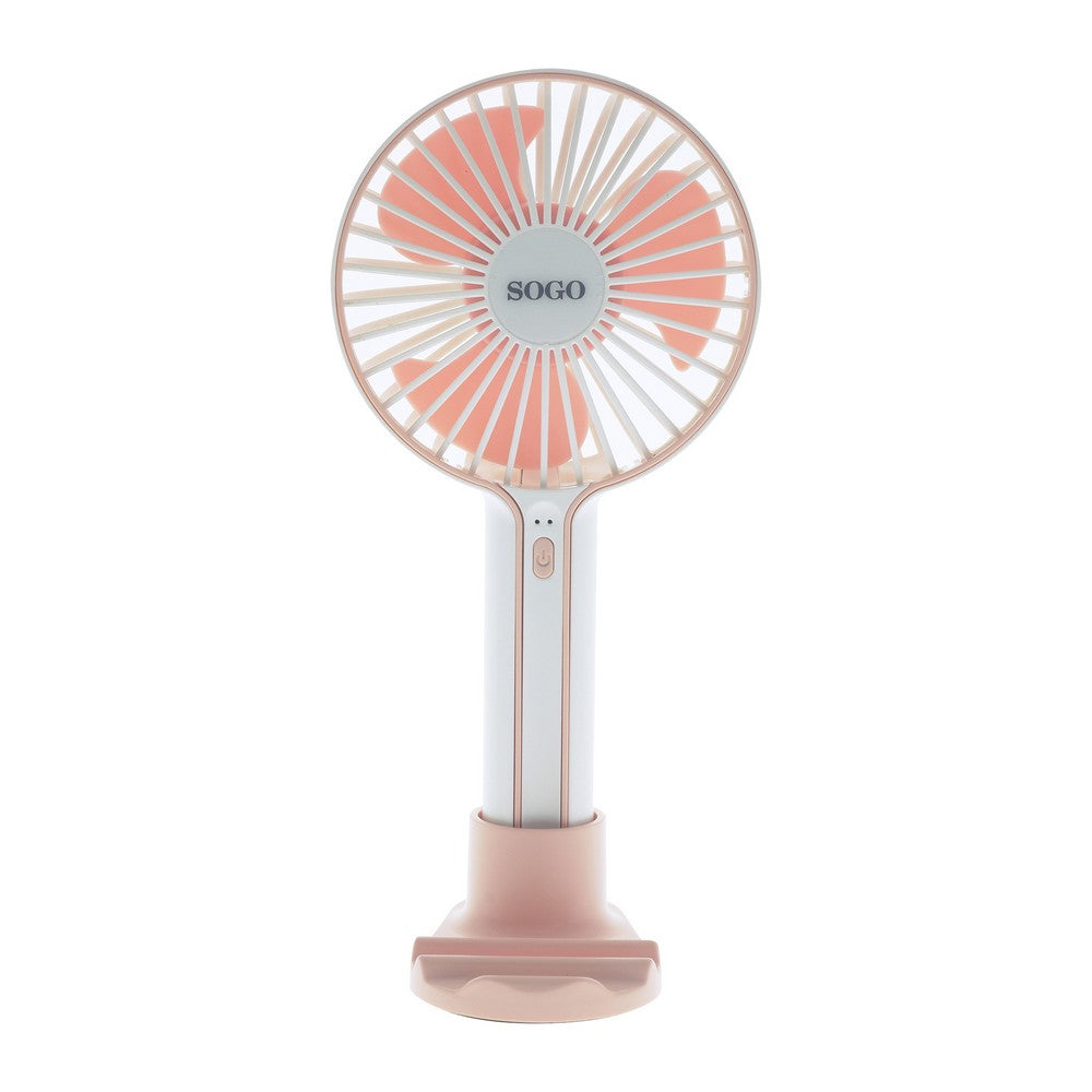 # Mini Ventoinha de Mesa Portátil c/suporte p/telemóvel VEN-SS-21420P|USB -Sogo
