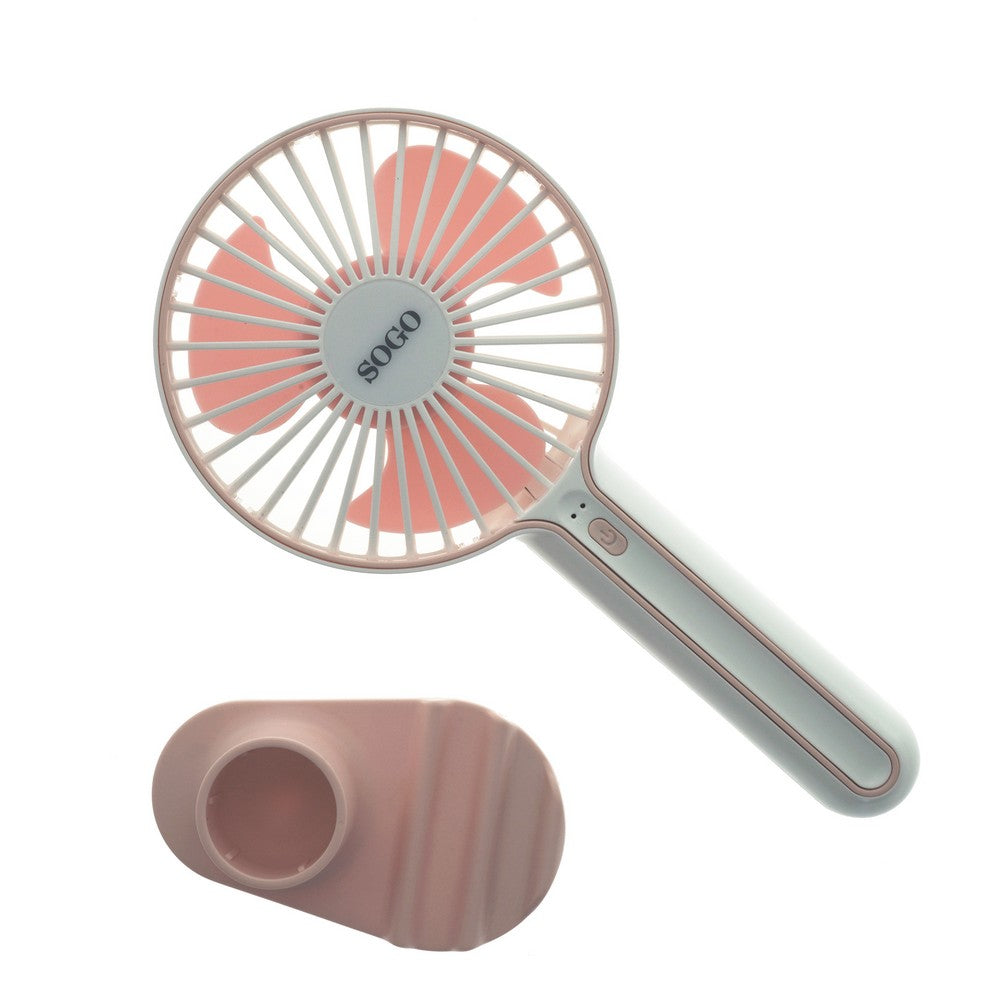 # Mini Ventoinha de Mesa Portátil c/suporte p/telemóvel VEN-SS-21420P|USB -Sogo