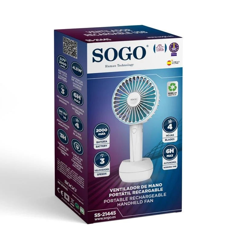 #Mini Ventoinha  de Mesa Portátil  VEN-SS-21445 - Sogo