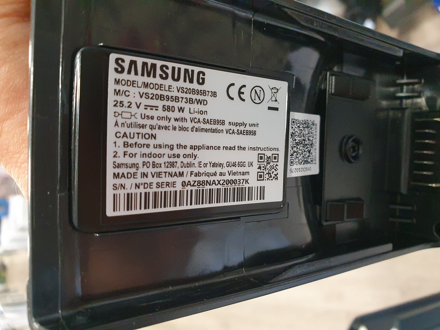 Aspirador s/ fio VS20B95B73B/WD - SAMSUNG