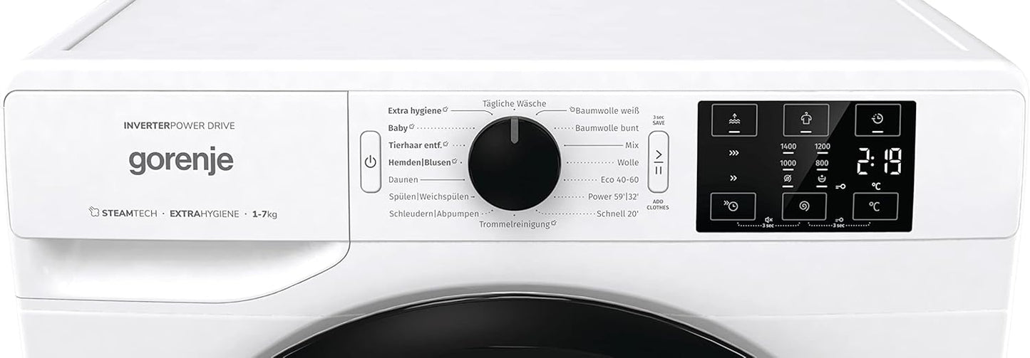 Máquina de lavar roupa WAM74SAP 7Kg-GORENJE