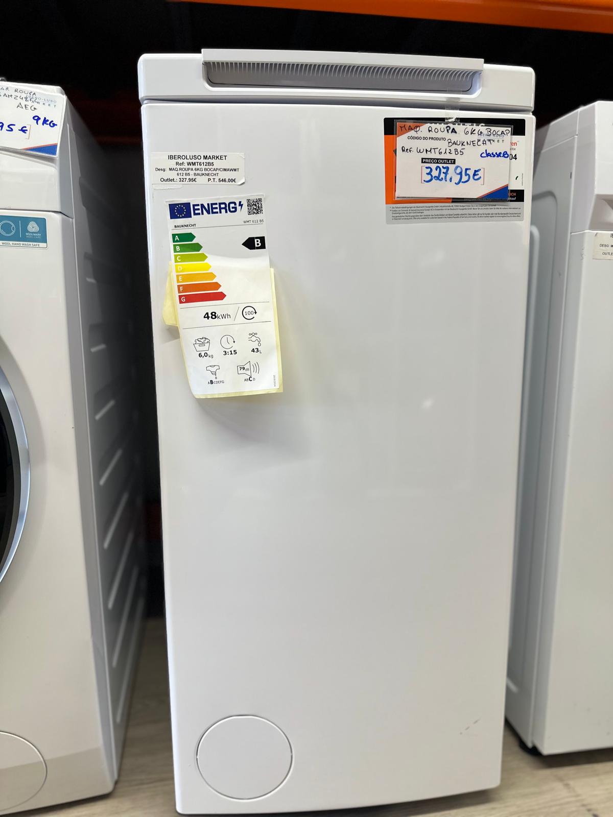 Máquina de Lavar Roupa - 6KG - WMT 612 B5 - BAUKNECHT