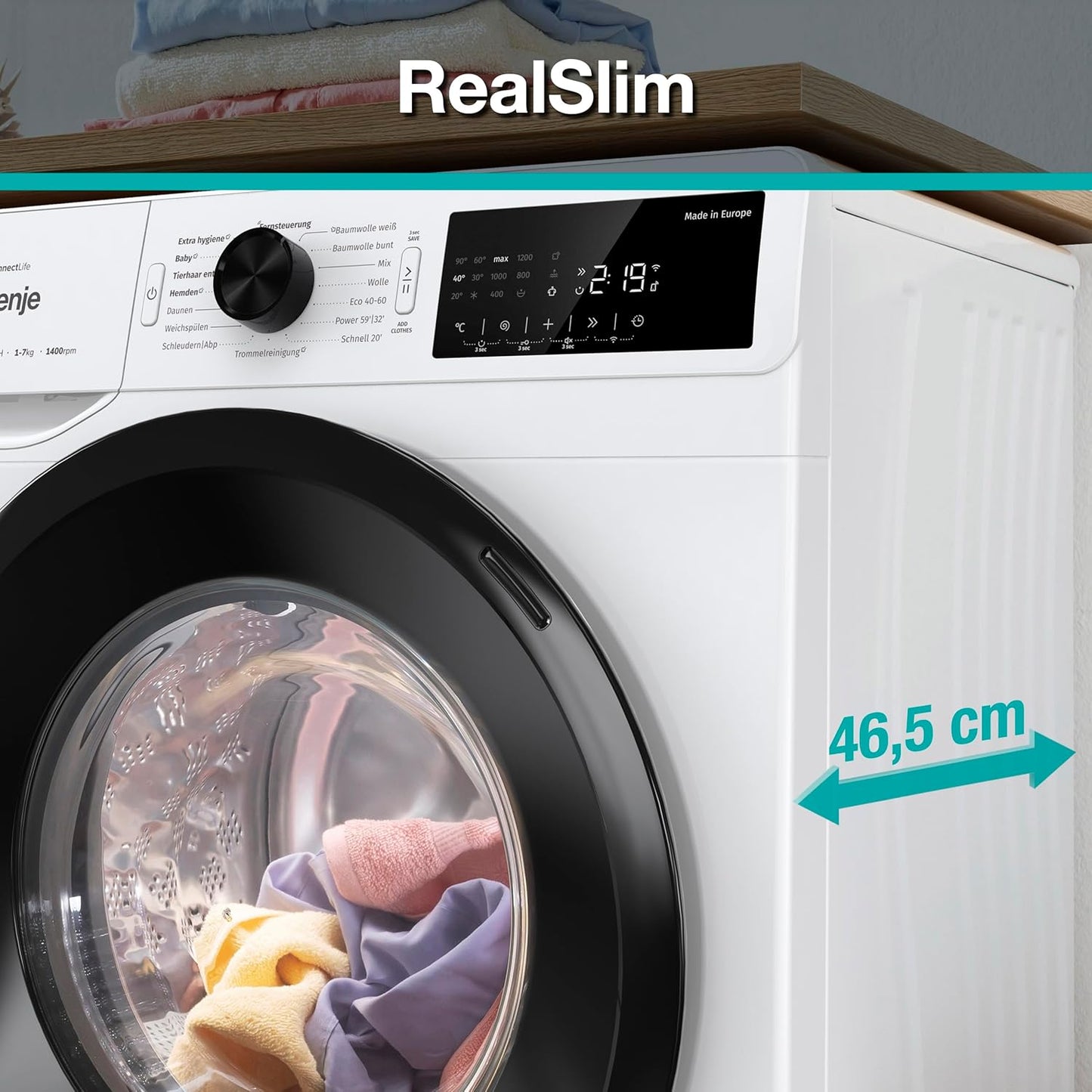 Máquina de Lavar Roupa WPAM74SA1T 7Kg - GORENJE