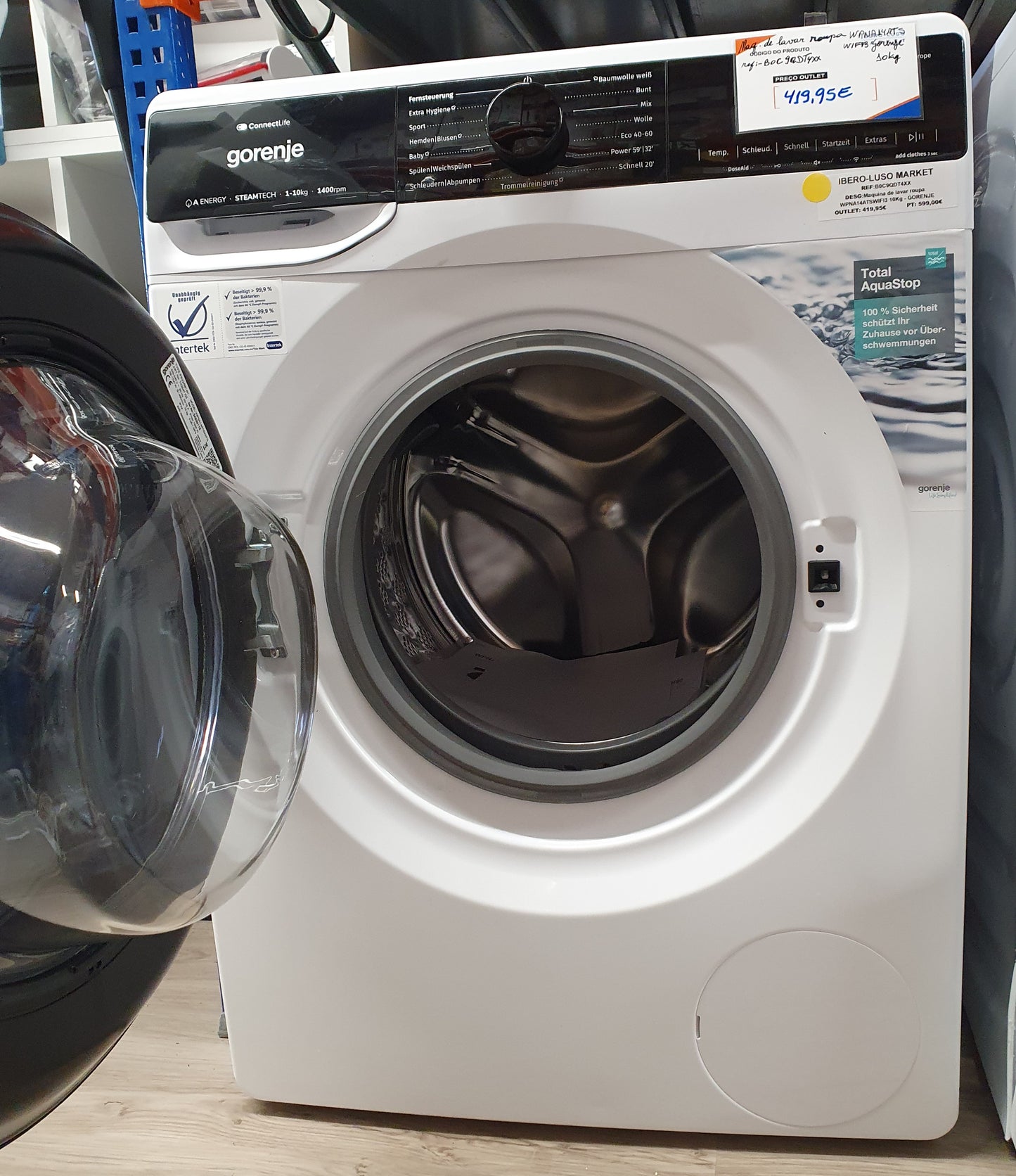 Máquina de lavar roupa  WPNA14ATSWIFI3 10Kg - GORENJE