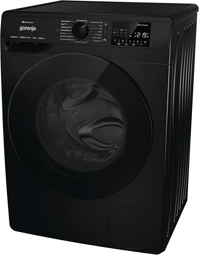 Máquina de Lavar Roupa WPNEI94A1DTSB 9Kg PRETA - GORENJE