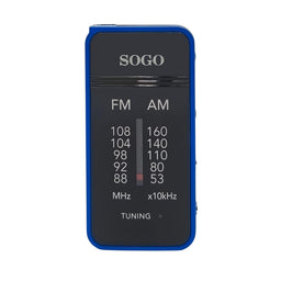 #Rádio de bolso RAD-SS-8865|a pilhas (2x AA não incluídas)s | 8 x 4 x 2 cm- Sogo