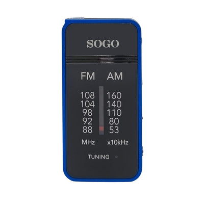 #Rádio de bolso RAD-SS-8865|a pilhas (2x AA não incluídas)s | 8 x 4 x 2 cm- Sogo